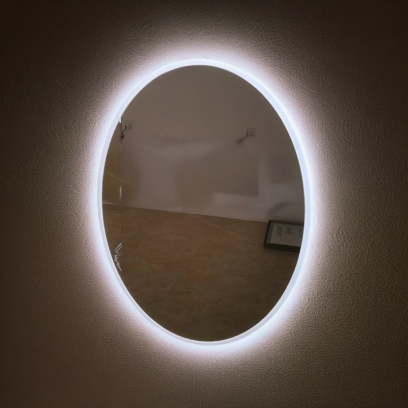 Frontlit & Backlit Oval LED Bathroom Mirror DZBM-4